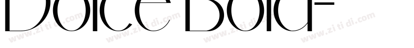 Dolce Bold字体转换